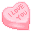pink love heart